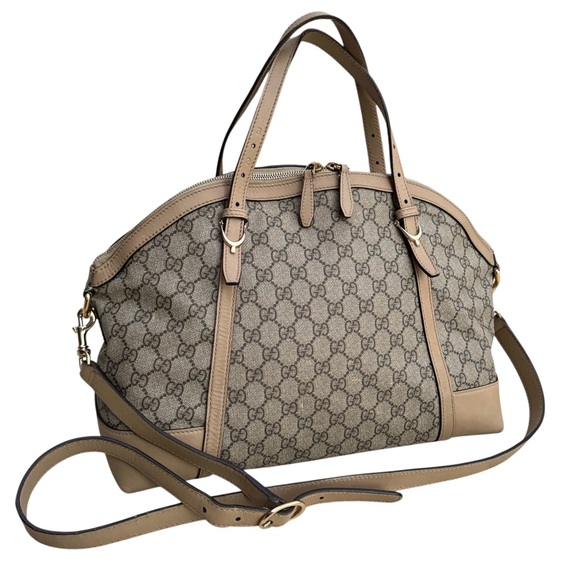 GUCCI GG Supreme Large Nice Dome Satchel - Picture 4 of 17